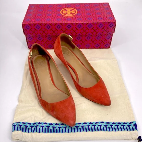 💕SALE💕 Tory Burch Elizabeth Poppy Orange - Picture 8 of 10